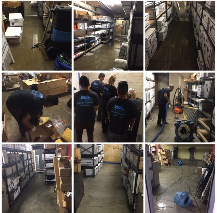 The All Action Water Damage crew on the job