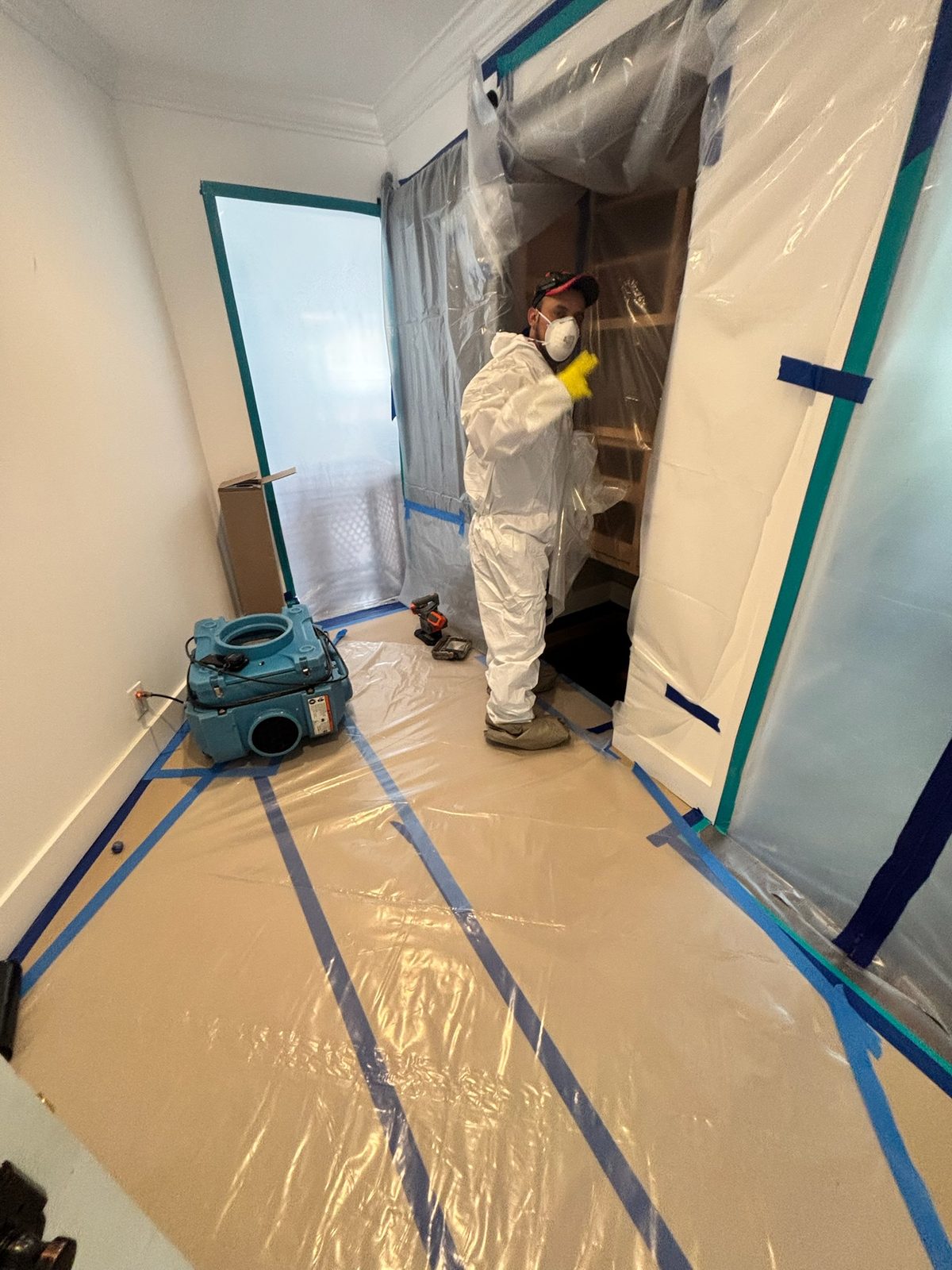 Mold remediation containment — All Action Water Damage